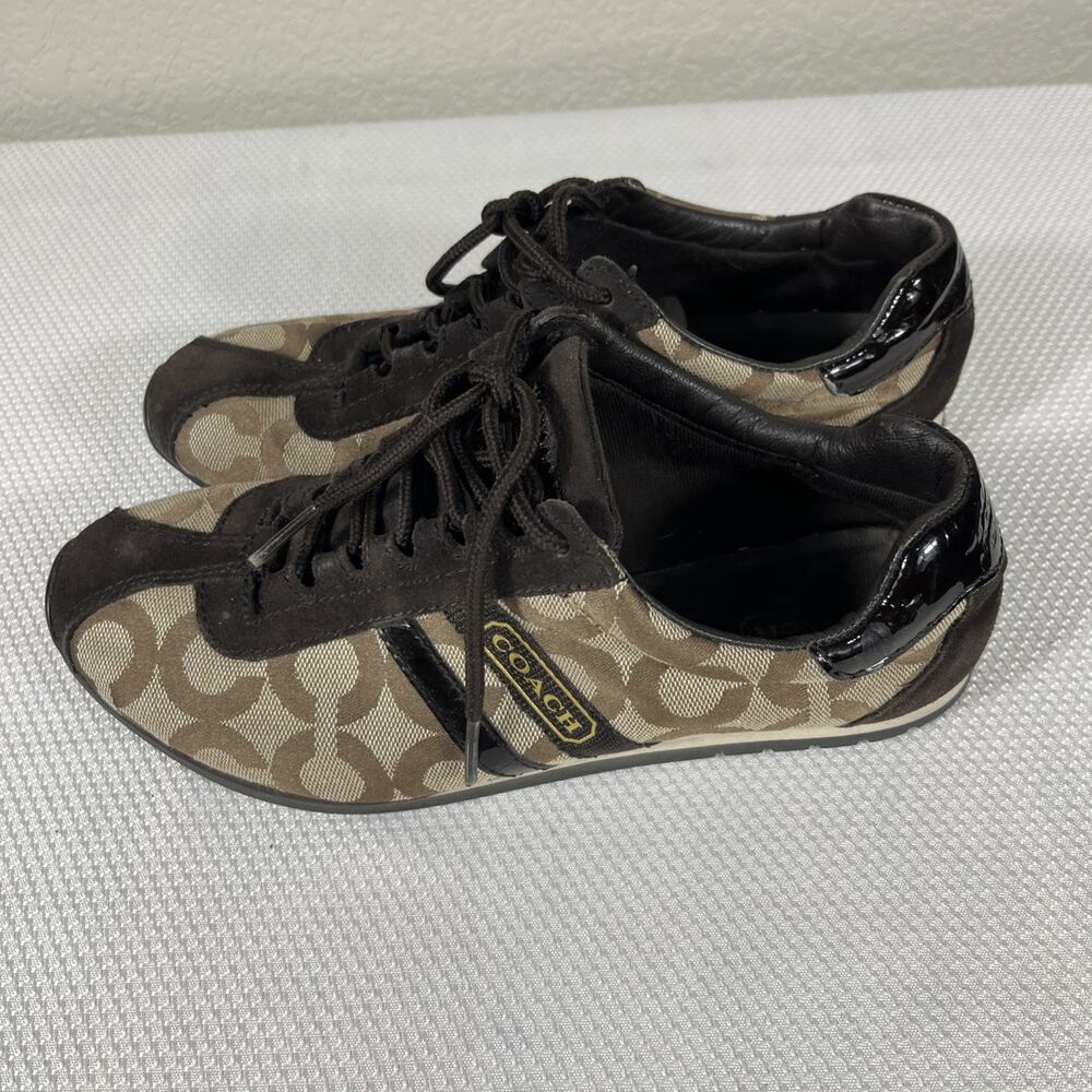 COACH KATHLEEN Brown Classic Women’s Sneakers Size‎ 6.5M - Picture 5 of 12